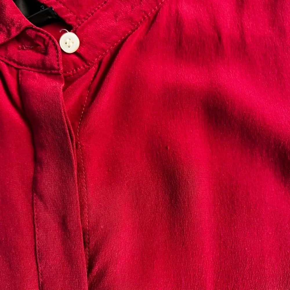 J. Crew Long Sleeve Button Down Shirt in Deep Rose